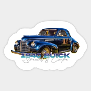 Restored 1940 Buick Special 8 Coupe Sticker
